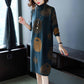Autumn Winter Loose Knit Dress Female Long Plus Size Sweater Dress Turtleneck  Pullover Sweater Dress with Pockets