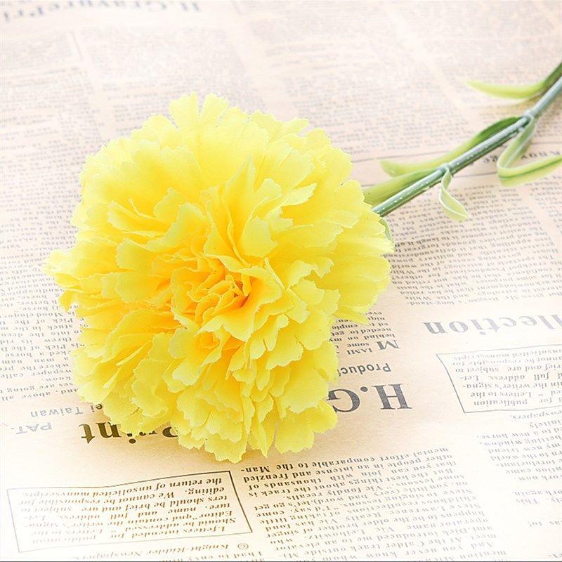 Carnation Simulation Bouquet Fake Flower Silk Flower Living Room Decoration Dining Table Decoration Plastic Flower Holiday Gift