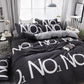 Net Celebrity Four-piece Bedding Cartoon Bed Linen Quilt Sanding Three-piece Student Bedding