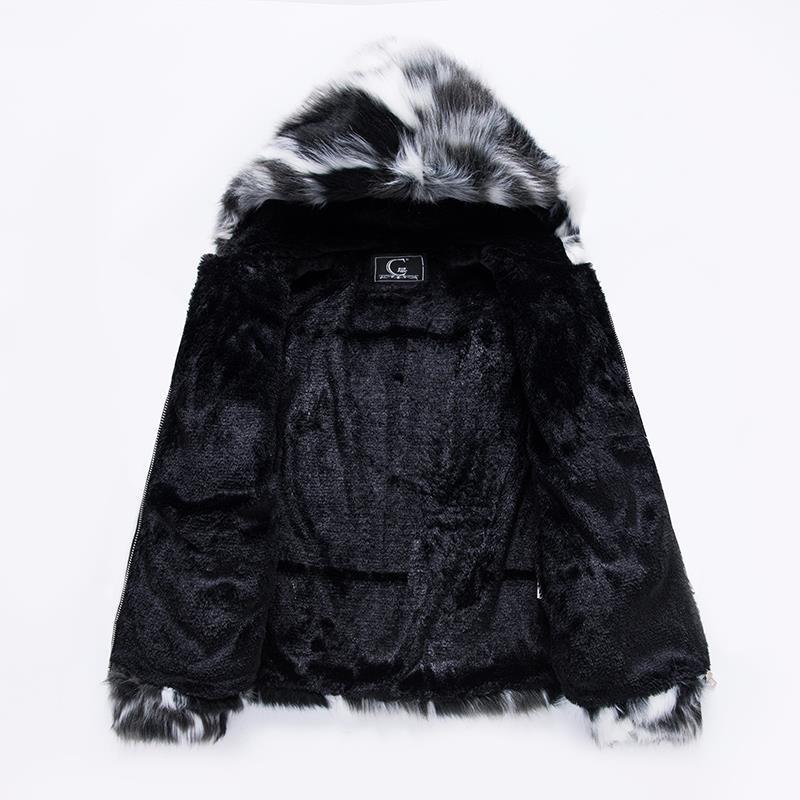 Winter Imitation Mink Plush Men's Coat Fashion Short Fur Coat