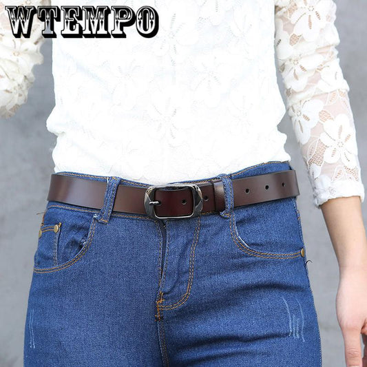 Belt female women's belt fashion wild women's pin buckle wide casual trend belt student belt