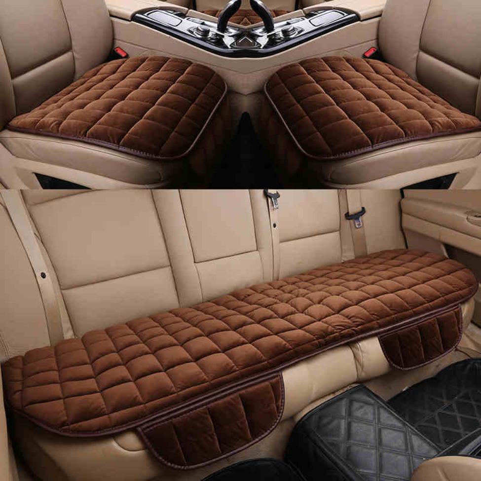 Car Seat Cushion Warm Cotton Pad Car Blanket Cushion Universal Single-piece or Three-piece Seat