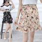 Bohemian Print Summer Skirts Womens Ruffle Floral Short Skirt High Waist Chiffon Beach Mini Skirt