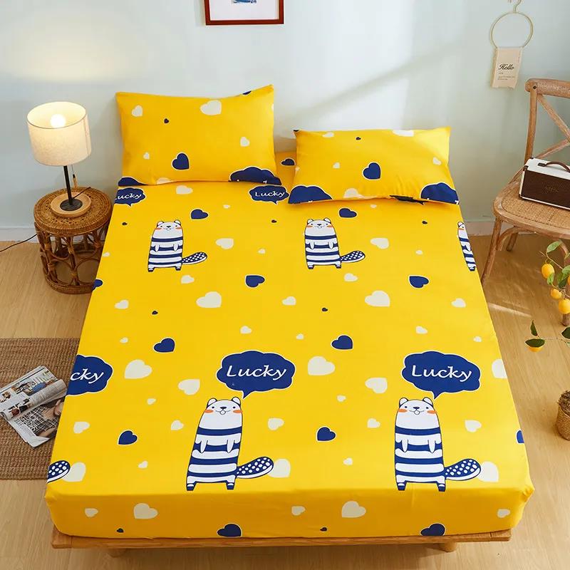 Single Piece Non-Slip Mattress Cover Home Textile Mattress Dust Protector Double Simmons Mattress Cover
