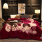 Winter Double Flannel Coral Fleece Blanket Comfortable Bedding Blanket Quilt Thickening
