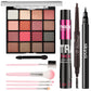 Eyeshadow 16 color tray can send 5 sets of brushes student matte durable waterproof non-staining