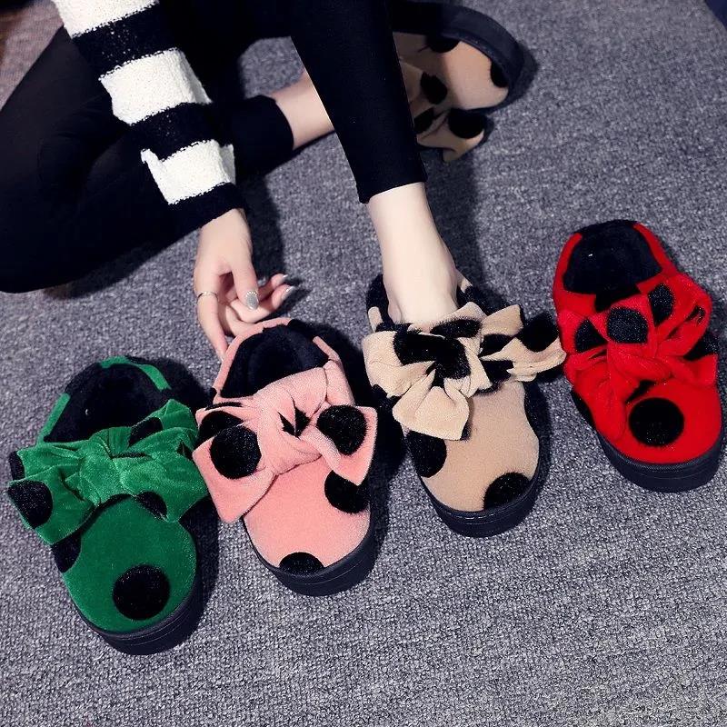 Warm Cotton Slippers Autumn and Winter Fashion Trend Flat Shoes Suitable for Indoor Leisure