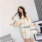 Winter Round Neck Thick Loose Sweater Women Outer Wear Inside Flare Sleeve White Sweater