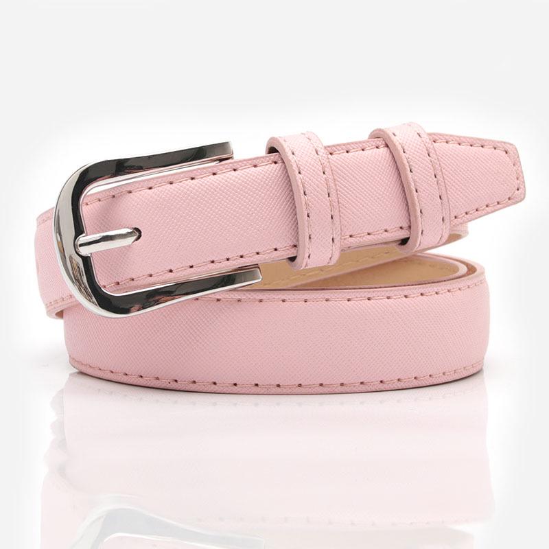 Women Belt Simple Pin Buckle Wild Decoration Black Belt Cross Pattern Wide Belt