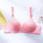 Love Dark Pattern Underwear One-piece Small Chest Gather Bra Thin Section Breathable Non-wireless Underwear Women's Light and Breathable