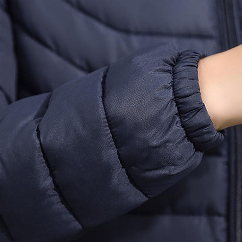 Men's Down Padded Short Slim Casual Hooded Padded Jacket Plus Velvet Warmth Plus Size Men's Padded Jacket