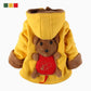 Children's Cotton-padded Clothes Boys and Girls Plus Velvet Thickening Clothing Baby Warm Jacket Baby Winter Clothes Solid Color Cartoon Pattern