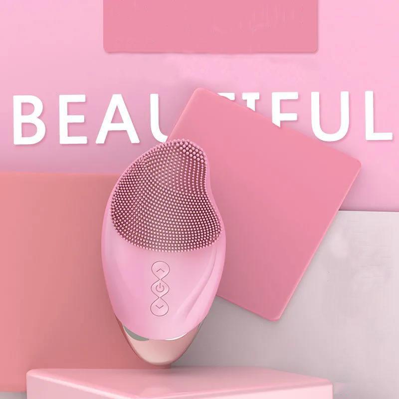 Electric Temperature-sensitive Silicone Facial Cleansing Beauty Instrument Pore Deep Cleansing Artifact Household Blackhead Removal Instrument