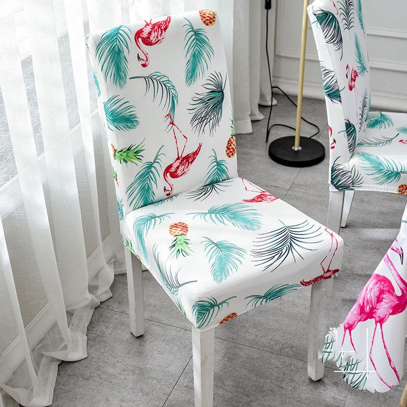 Elastic Stretch Slipcovers Chair Cover Kitchen Dining Room Slipcover Seat Cover Backrest Removable