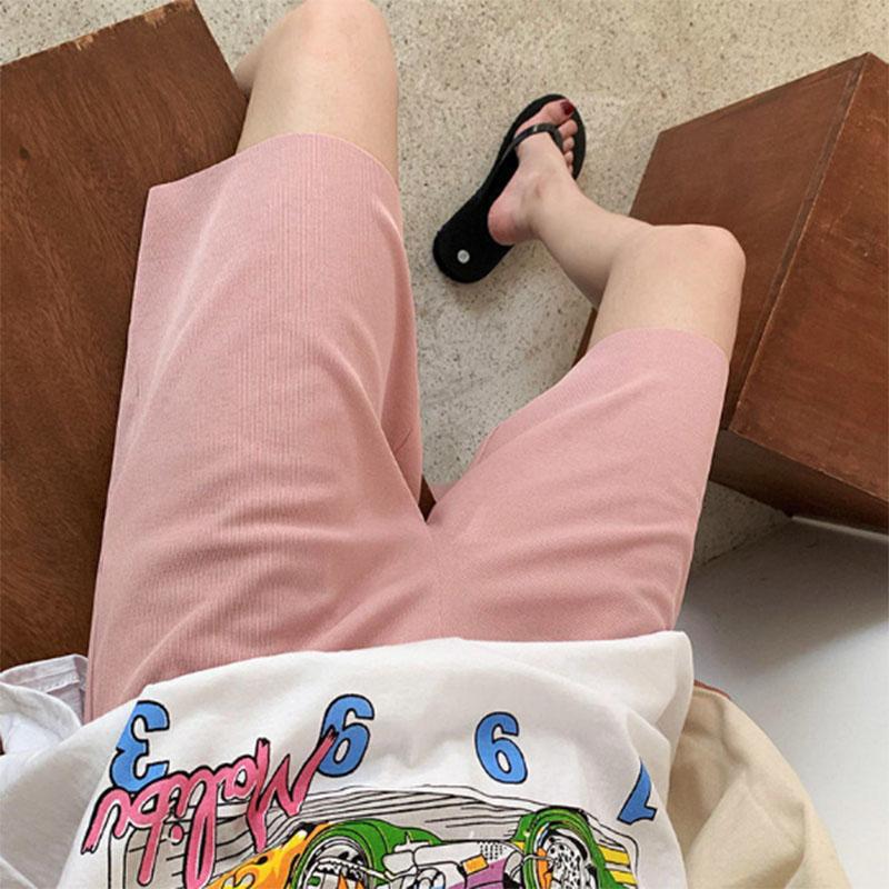 Ice Silk Wide-leg Large Size Sports Shorts Women's Summer Loose High-waisted Thin Trousers Thin Casual Five-point Pants
