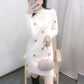 Mid-length Sweater Women's Pullover Autumn  Winter Loose Long Imitation Mink Velvet Bottoming Shirt  Outer Wear