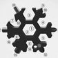 Multifunctional Snowflake Wrench Outdoor Combination Tool Portable with Small Bottle Lifter Octagonal Alloy Universal Bottle Opener