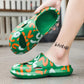 Couple's Household Soft Sole Non-slip Large Size Printing Slippers Men's and Women's Spring Summer Soft Beach Slippers