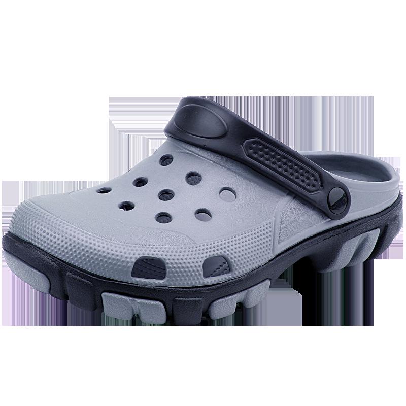 beach shoes men new casual hole shoes men's fashion Korean garden shoes non-slip thick