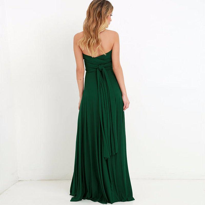 Sexy Women Bandage Long Party Multiway Swing Dress Convertible Infinity Robe Bridesmaids Boho Dress