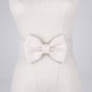 Dress with Big Bow Waist Elastic Elastic Wide Waist Girdle Female Leopard Girdle