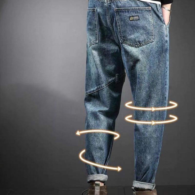 Summer Jeans Men's Loose Straight Nine-point Pants Casual All-match Pants