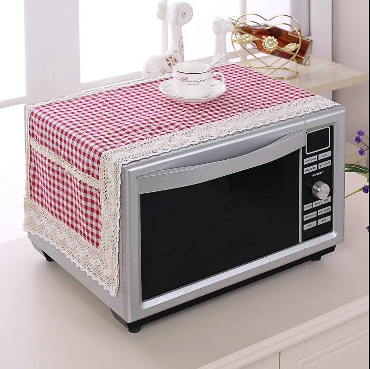 Microwave Dust Cover Household Breathable Dustproof Microwave Protective Cover Home Fabric