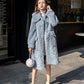 Fur & Faux Fur Imitation Lambswool Solid Color Women's Fur Jacket Winter Warm Fashion Medium Long Women Fur Coat Outwears
