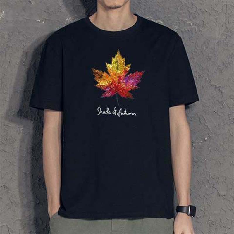 Summer Men's Short-sleeved T-shirt Casual Printing Student Youth Shirt