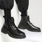 British Style Fashion Trend Martin Boots Men's High-top Shoes Korean Leather Boots All-match High School Boots for Students