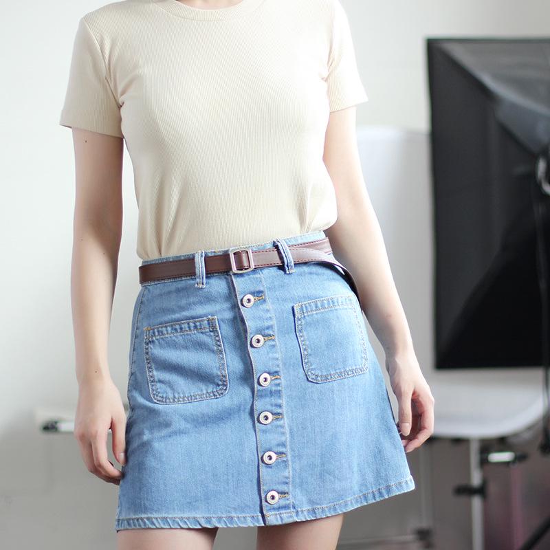 Skinny Waist Belt Fashion Women Lady Girl Thin Leather Narrow Waistband