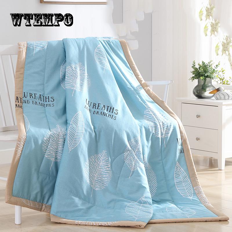 WTEMPO Brand Machine Washable Comfortable Breathable Stylish Cotton Cartoon Cool Thin Quilt