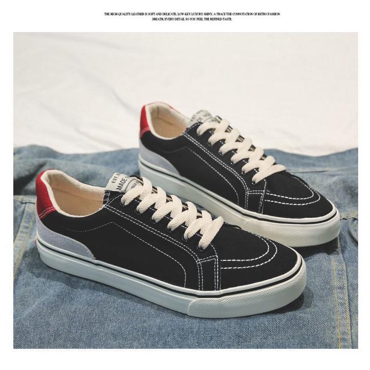 Canvas Fabric Man Sneakers Shoes Slip Resistance Autumn Luxury Men's Casual Shoes Flats Male Vulcanize Shoes Men