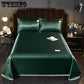 1.5m/1.8m/2m Light Luxury Ice Silk Mat Three-piece Soft Machine Washable Ice Silk Mattress Pillowcase Three-piece Set