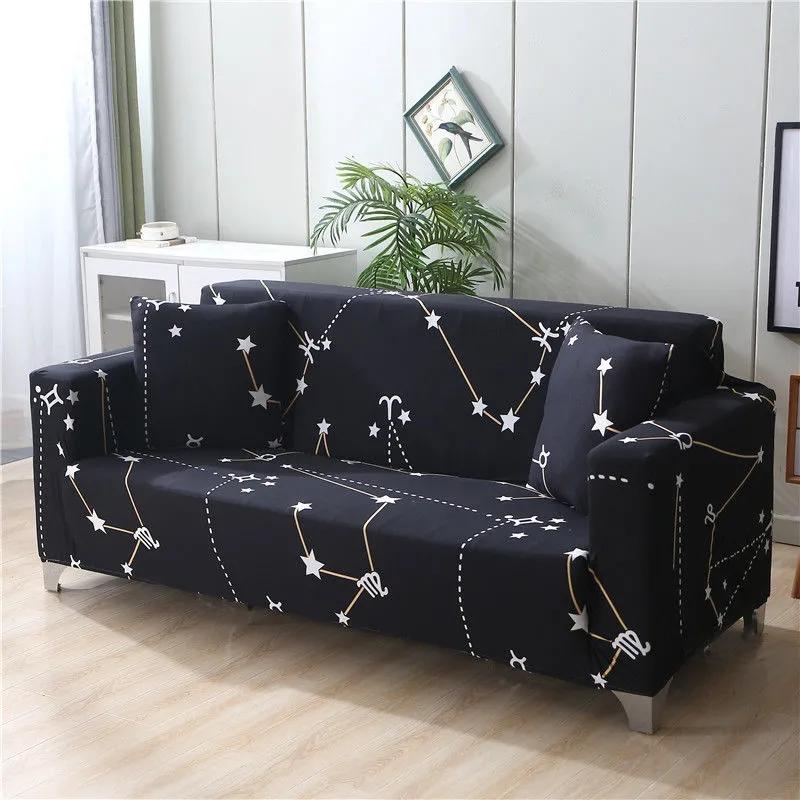 Covers for Couches Elastic Sofa Cover for Living Room Simple Casual Sofa Sets Anti Slip Flower Print 1/2/3/4 Seaters