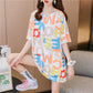 Mid-length T-shirt Loose Lazy Style T-shirt Women's Short-sleeved Plus Size Blouse Women's Loose Casual Plus Size Women's Mid-length T-shirt