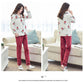 Genuine Flannel Autumn and Winter Women's Pajamas Plus Velvet Thick Coral Fleece Suit Large Size Warm Home Service