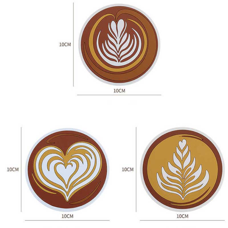 4 Packs of Nordic Coffee Pad Creative Insulation Pad Coaster Restaurant Simple Thickened Coaster