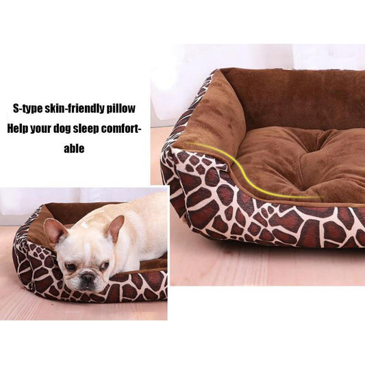 Dog's Soft Sleeping Bed Rectangle Dog Bed Kennel Cat Puppy Sofa Bed Pet House Winter Warm Beds Cushion for Small Dogs Large Breed Pet Bed for Cat