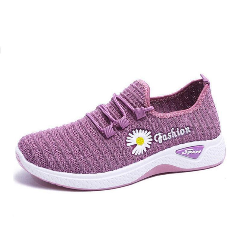 Spring Summer Single Shoes Non-slip Lightweight Soft-soled Cloth Shoes Women's Sports Casual Shoes Middle-aged