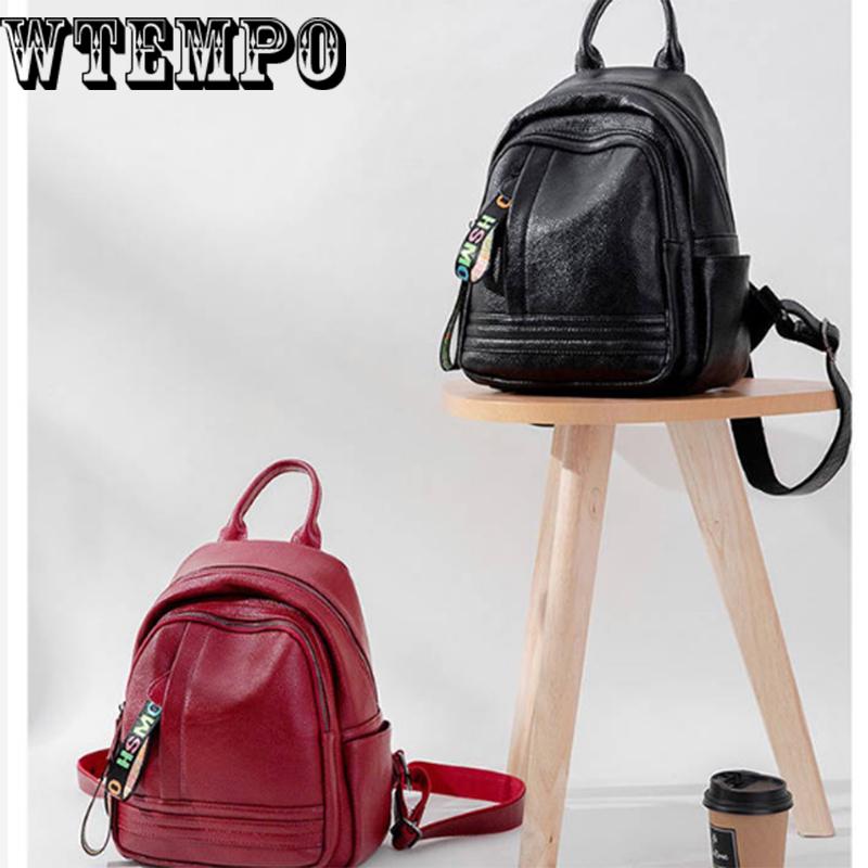 Europe Fashion Women Backapck Scrub PU Leather Women Bags Mini Shoulder Bag Ladies Backpacks