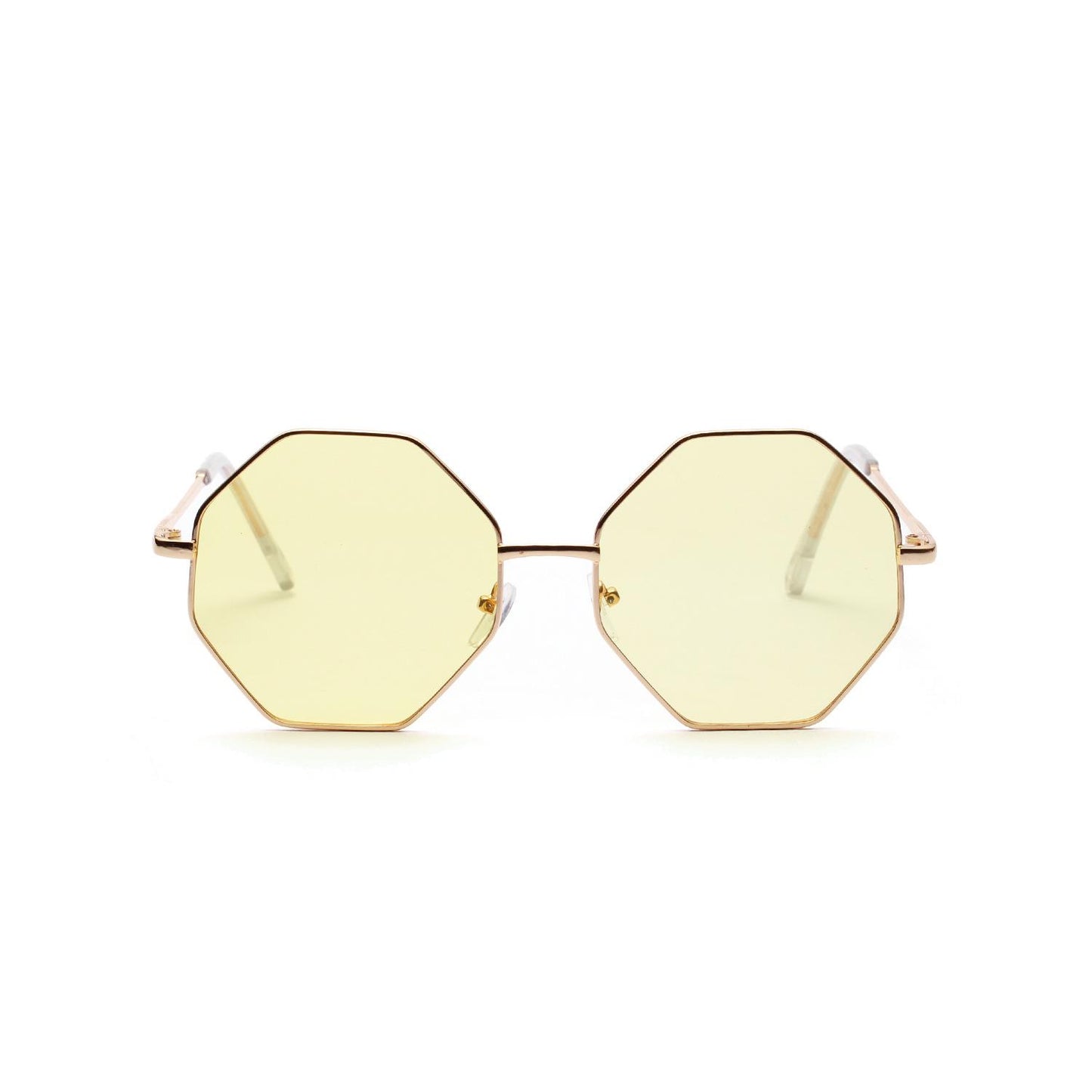 WTEMPO Square Sunglasses Women Rhombus Polygonal Colored Transparent Lens Sunglasses Popular Glasses