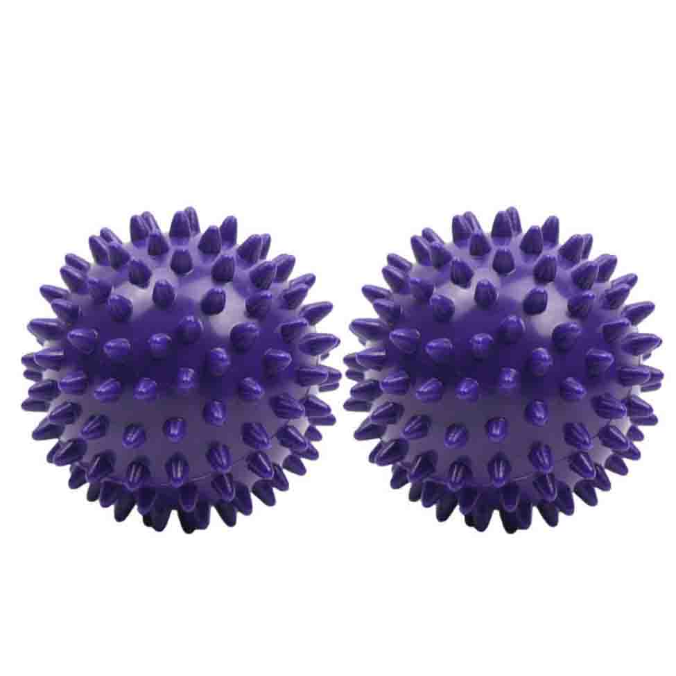 2pcs Massage Ball Relax Balls Hand Foot Point Peanut Massage Spiky Ball Pain Relief Fitness Health Care