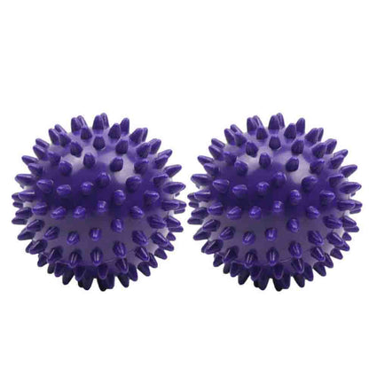 2pcs Massage Ball Relax Balls Hand Foot Point Peanut Massage Spiky Ball Pain Relief Fitness Health Care
