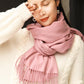 Scarf Women Solid Cashmere Scarves Lady Winter Thicken Warm Soft Pashmina Shawls Wraps