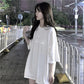 Letter Moon Pattern Embroidery T-Shirt Solid Cotton Simple Breathable Tee Female Casual Short Sleeves Hipster Tops