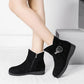 Snow Boots Women's Thick-soled Cotton Shoes Thick Velvet Frosted Short Boots Non-slip and Warm All-match