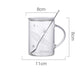 Couple Cup Creative Luminous Starry Sky Universe Office Glass Drinking Cup with Lid Spoon Cup Personality Trend