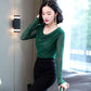 Spring Women's Mesh Bottoming Shirt Fashion Solid Color Tight Sweater Large Size Long Sleeve Bottoming Shirt