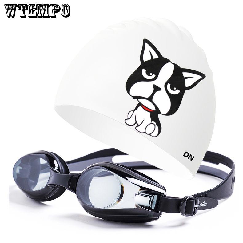 WTEMPO Unisex Swimming Caps Soft Silicone Cap Lightweight Elastic Swimming Hat Swim Accessories